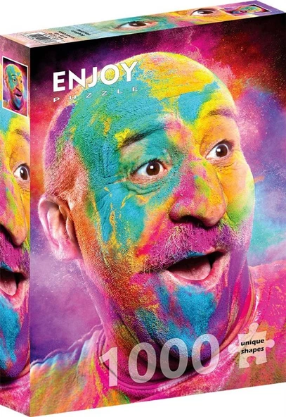 Enjoy 1000 Parça Rengarenk Yüz İfadesi Puzzle ürün görseli 1
