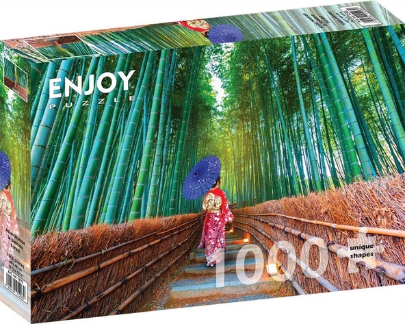 Enjoy 1000 Parça Bambu Ormanında Asyalı Kadın Puzzle ürün görseli 1