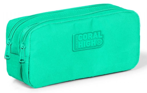 Coral High Yeşil İki Bölmeli Kalem Çantası -Kız Çocuk ürün görseli 1