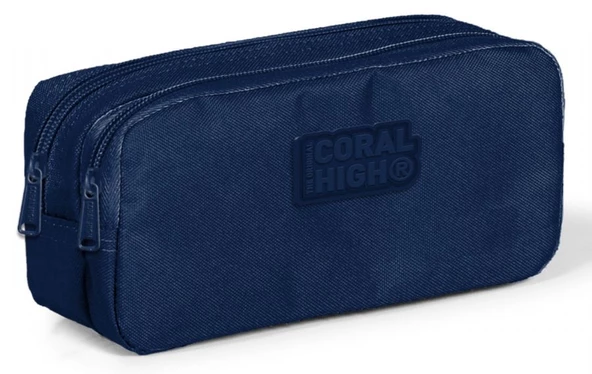 Coral High Lacivert İki Bölmeli Kalem Çantası - Erkek Çocuk ürün görseli 1