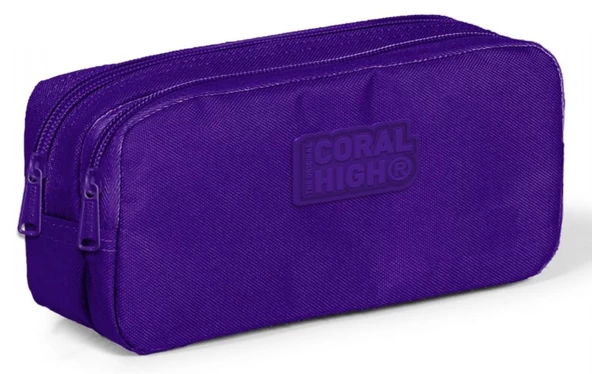 Coral High Mor İki Bölmeli Kalem Çantası -Kız Çocuk ürün görseli 1