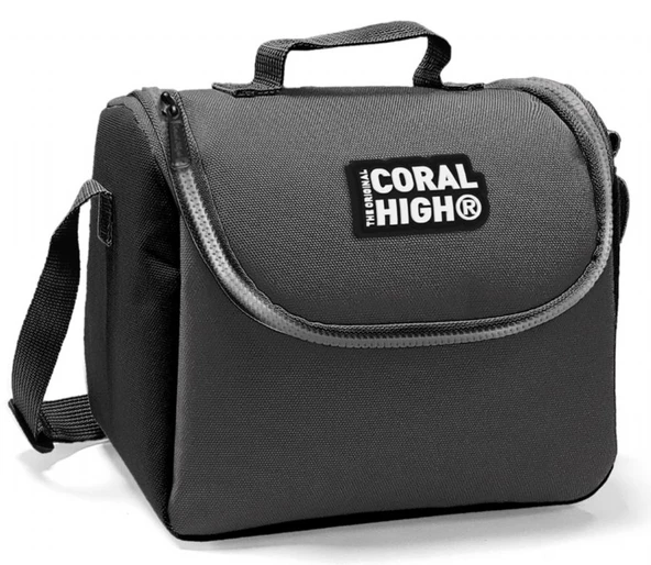 Coral High Siyah-Gri Termoslu Beslenme Çantası - Erkek Çocuk ürün görseli 1