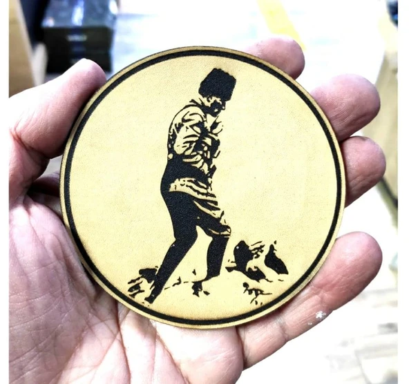 ATATÜRK KOCATEPE Deri PEÇ - Arma - Askeri Patch - Resim 2