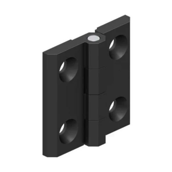 Metal Yaprak Menteşe Mat Siyah 50 x 50 mm ürün görseli 1