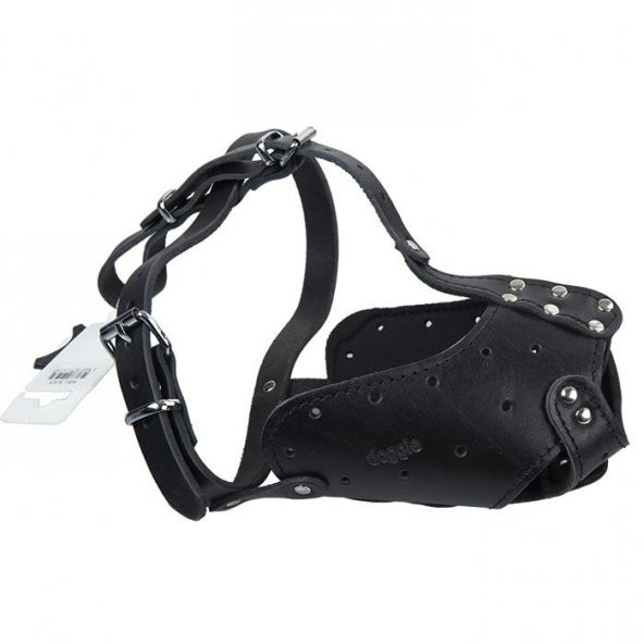 Doggie Uzun Burun Koruma Ağızlık XLarge Siyah 2x60-65 cm ürün görseli 1