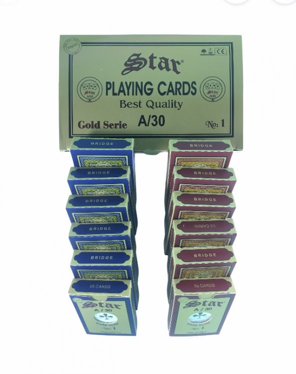 Star GOLD OYUN KAĞIDI 12 DESTE İSKAMBİL KAĞIDI ürün görseli 1