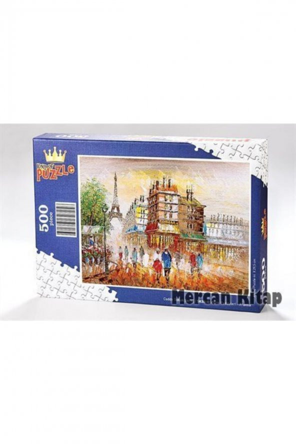 King Of Puzzle Paris Caddeleri - Fransa Ahşap Puzzle 500 Parça (sk06-d) ürün görseli 1