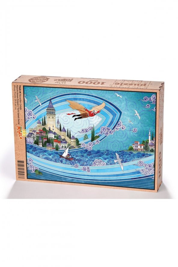 King Of Puzzle Hezarfan Çelebi - Nasuhi Hasan Çolpan Ahşap Puzzle 500 Parça ürün görseli 1