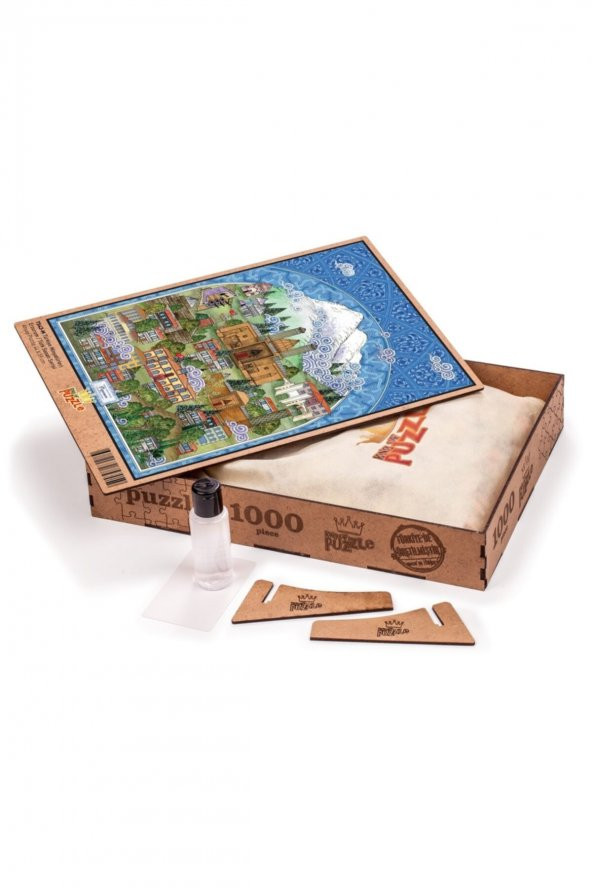 King Of Puzzle Türkiye Minyatürleri - Erzurum - Nasuhi Hasan Çolpan Ahşap Puzzle 1000 Parça ürün görseli 1