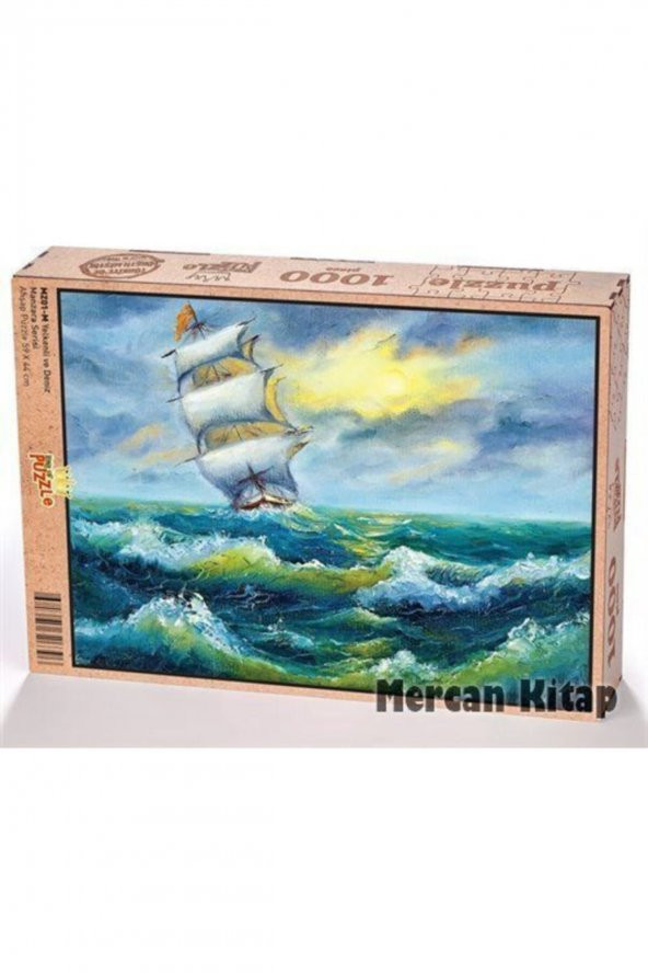 King Of Puzzle Yelkenli Ve Deniz Ahşap Puzzle 1000 Parça (mz01-m) ürün görseli 1