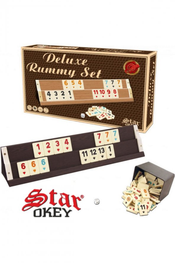 Star Okey Star Deluxe Ahşap Okey Takımı Okey Takımı 1. Sınıf Okey Seti Piknik Okey Elit Okey Takımı Star Marka ürün görseli 1