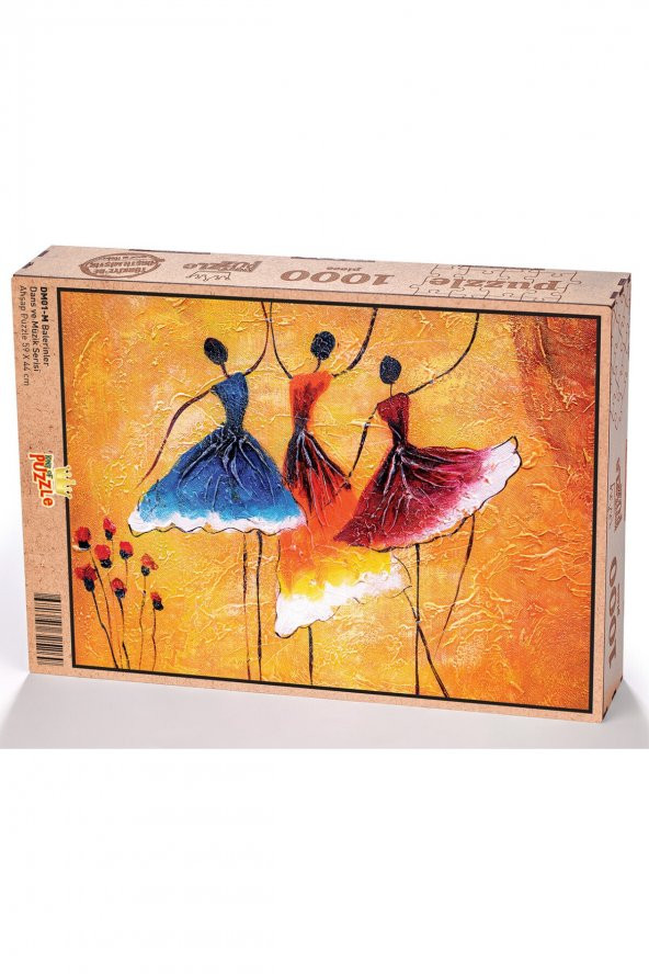 King Of Puzzle Balerinler Ahşap Puzzle 1000 Parça ürün görseli 1