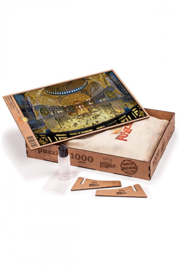 King Of Puzzle Ayasofya Camii - Iç Görünüm Ahşap Puzzle 1000 Parça ürün görseli 1