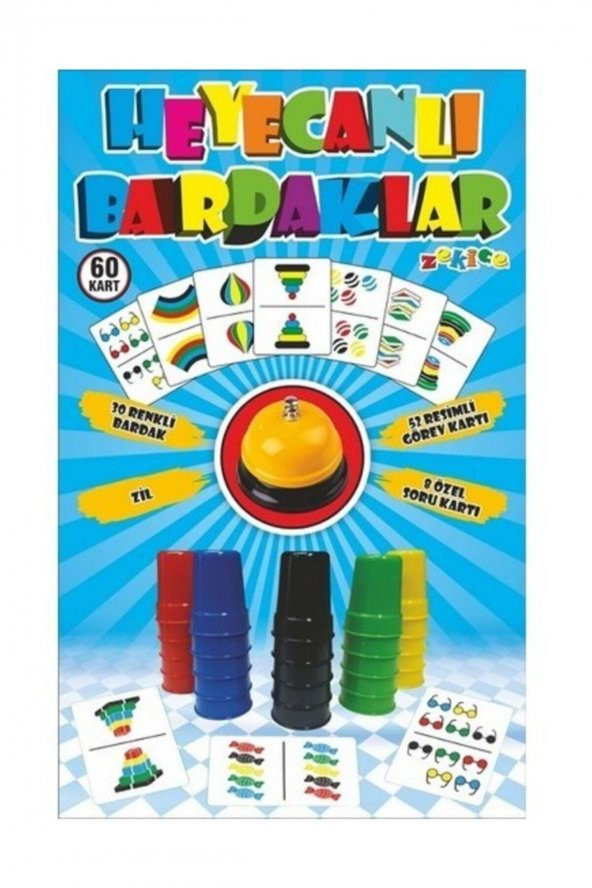 Zekice Heyecanlı Bardaklar,hızlı Bardaklar, Pratik Bardaklar,bardak Oyunu ürün görseli 1