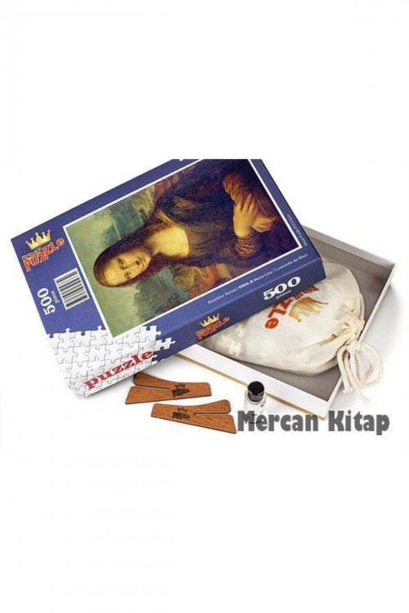 Mona Lisa - Leonardo Da Vinci Ahşap Puzzle 500 Parça - Resim 2