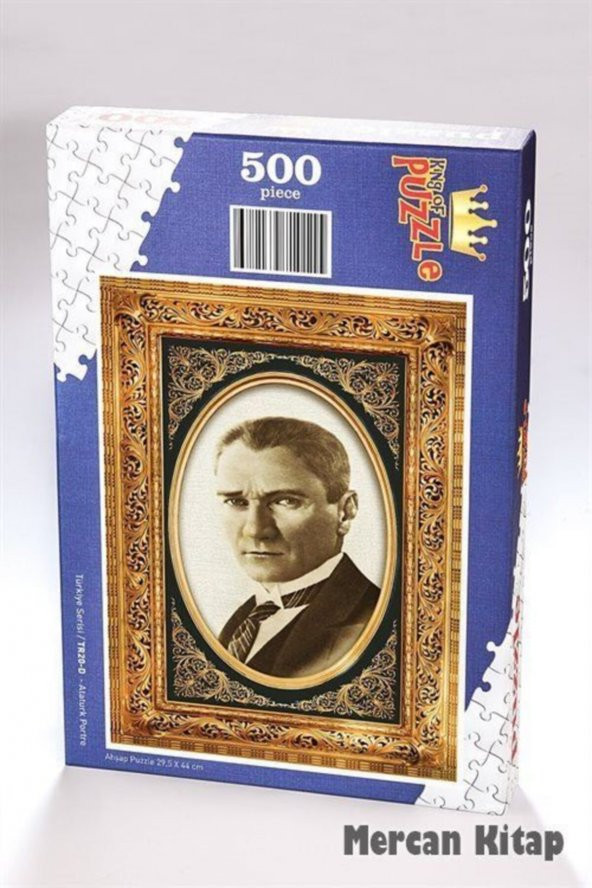 King Of Puzzle Atatürk Portre Ahşap Puzzle 500 Parça (tr20-d) ürün görseli 1