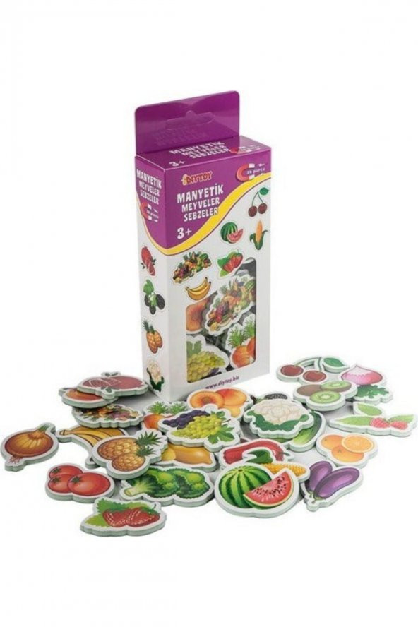 Diytoy Manyetik Meyveler Sebzeler ürün görseli 1