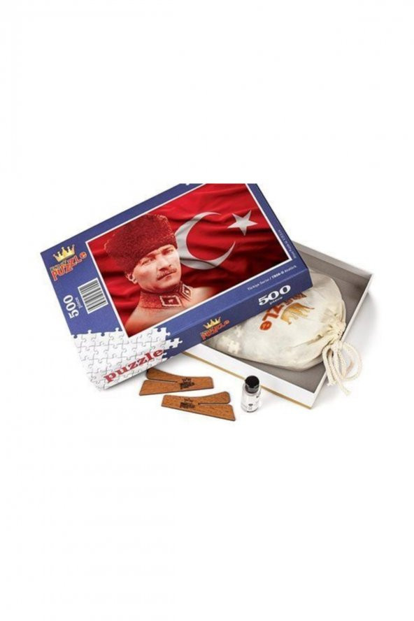 King Of Puzzle Atatürk Ahşap Puzzle 500 Parça (TR08D) ürün görseli 1
