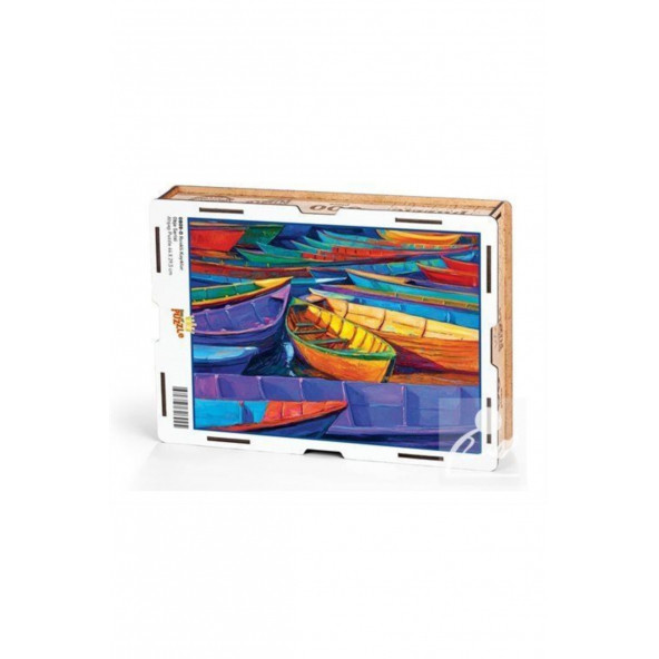 King Of Puzzle Renkli Kayıklar Ahşap Puzzle 500 Parça (OB08D) ürün görseli 1