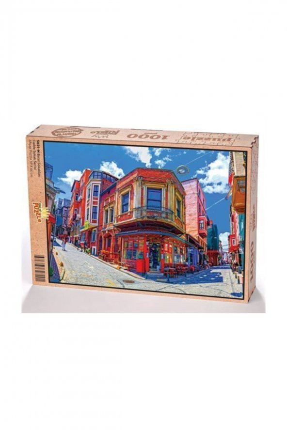 King Of Puzzle Balat Sokakları - İstanbul Ahşap Puzzle 1000 Parça (SK01-M) ürün görseli 1
