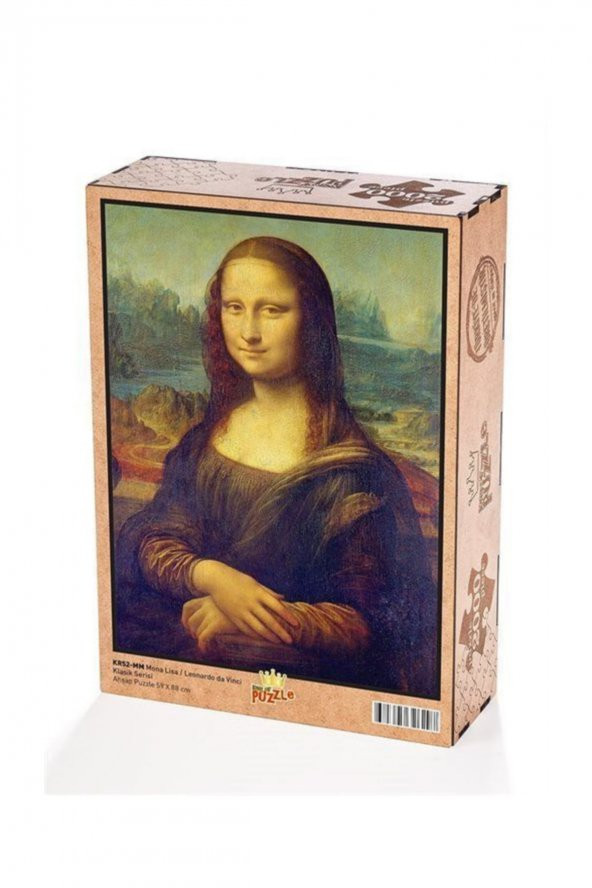 Mona Lisa / Leonardo da Vinci Ahşap Puzzle 2000 Parça - Resim 4
