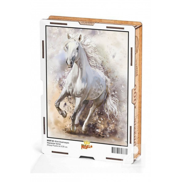 King Of Puzzle Kırat İllüstrasyon Ahşap Puzzle 1000 Parça (HV27M) ürün görseli 1