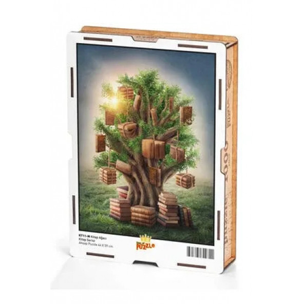 King Of Puzzle Kitap Ağacı Ahşap Puzzle 1000 Parça ürün görseli 1