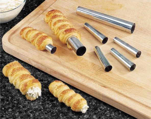 Kruvasan Kurabiye Kalıbı 6 Lı Set  Boy12cm - Resim 4