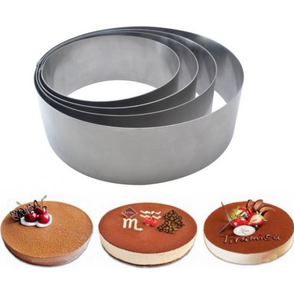 Narkalıp Yuvarlak Kek Kalıbı 4 Lü Set Derinlik 10cm ürün görseli 1