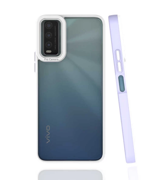 Vivo Y11S Kılıf Zore Mima Kenarları Renkli Silikon Kılıf ürün görseli 1