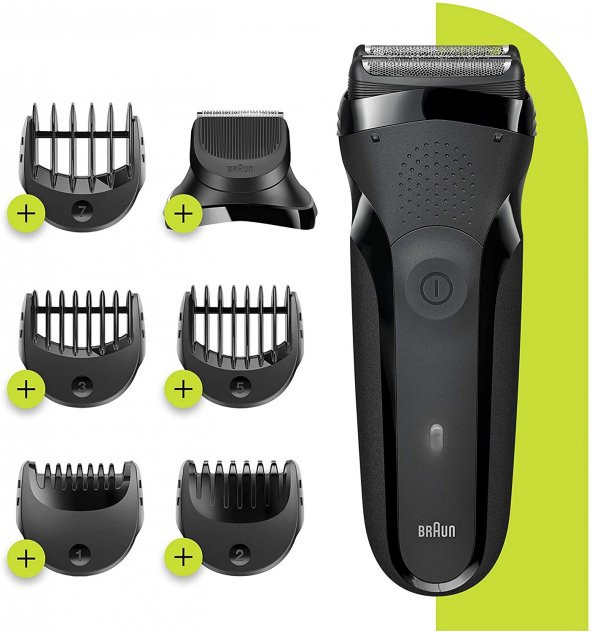 Braun 3 Serisi 300 Bt Blk 3’Ü 1 Arada Kuru Kullanım Kablosuz Tıraş Makinesi ürün görseli 1