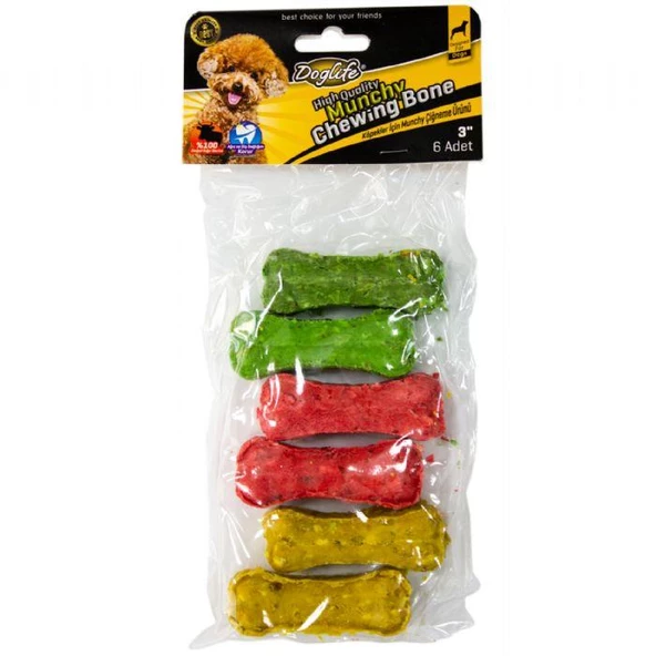 DOGLİFE PRESS KEMİK ÇİĞNENEBİLİR 25GR/AD. 6LI ürün görseli 1