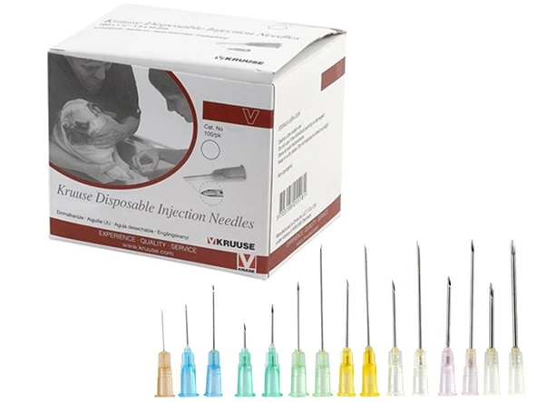 Kruuse Enjektör İğnesi (20G x 1) 0,9x25 mm (100 Adet) Sarı ürün görseli 1