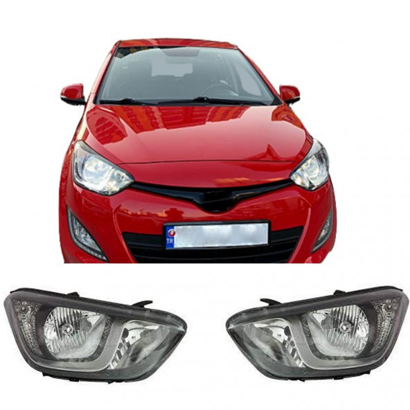 HYUNDAİ İ20 SAĞ VE SOL ELEKTİRİKLİ MOTORLU FAR TAKIMI 20122014 ürün görseli 1