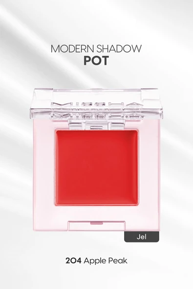 Parlak Jel Dokulu Tekli Göz Farı Modern Shadow Pot (204 Apple Peak) 204 Apple Peak