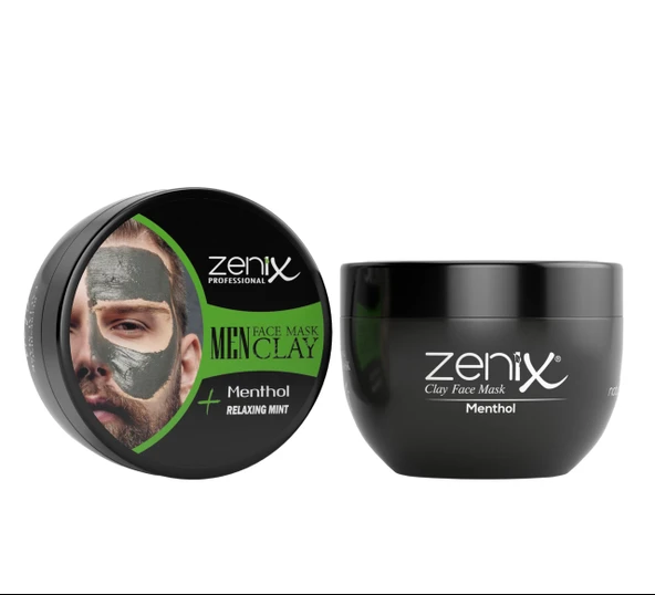 Zenix Men Clay Face Mask Mint Mentollü Kil Maskesi 350 gr