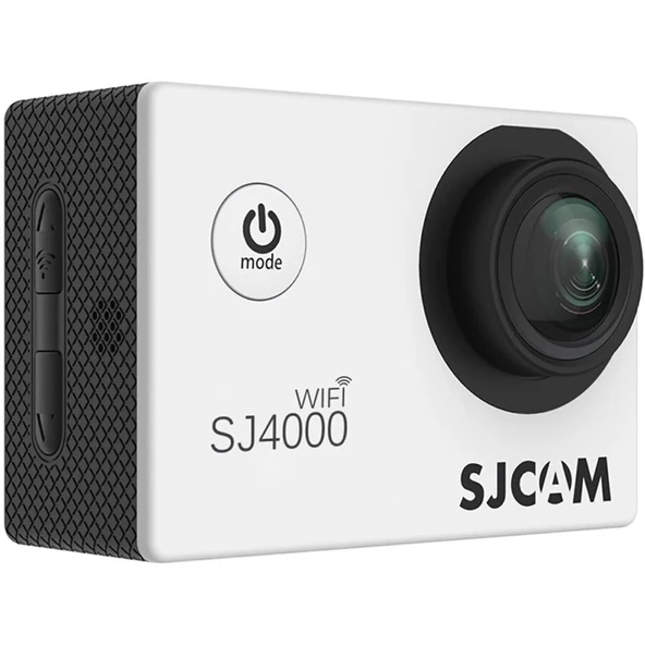 SJ4000 WiFi 4K UHD 156° 2” Geniş Ekran H.265 900mAh Hareket Algılama 30 Metre Su Geçirmez Kılıflı Aksiyon Kamerası Gümüş