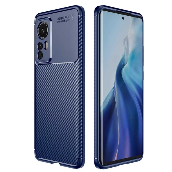 Gpack Xiaomi 12 Kılıf Negro Karbon Kamera Korumalı Silikon ürün görseli 1