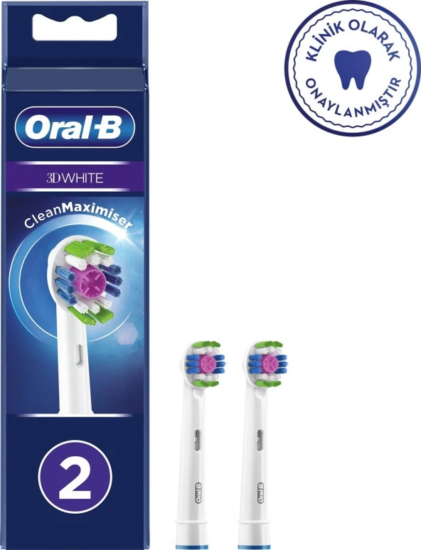 Oral B EB18 Şarjlı Diş Fırçası Yedek Başlıgı 3 Boyutlu 2'li ürün görseli 1
