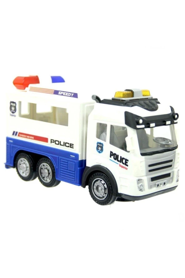 Ctoy Işıklı Ve Sesli Polis Kamyon Arabası ürün görseli 1