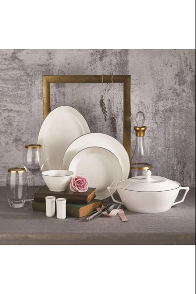 Lines Collection 58 Parça Yuvarlak Yemek Takımı