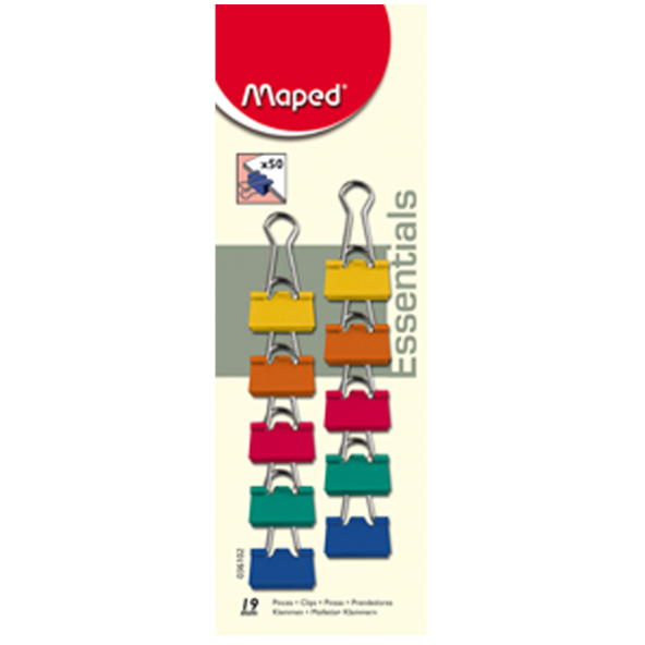 Maped Kıskaç (Klips) Renkli 10 LU 19 MM 036102 ürün görseli 1