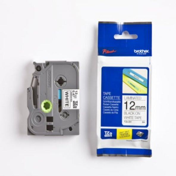 BROTHER P-TOUCH TZE-231 TZE-TAPE 12MM BEYAZ ürün görseli 1