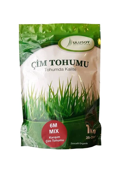 6 Karışım Çim Tohumu Ulusoy 6 Mix Ithal Çim Tohumu 1 Kg Ambalajlı Ulusoy 1. Kalite Çim Tohumu ürün görseli 1