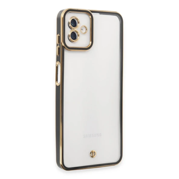 Galaxy A04 Kılıf Liva Lens Silikon - Siyah