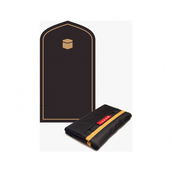TAKVA THE POCKET SEJADAH PORTABLE PRAYER MAT Black ürün görseli 1