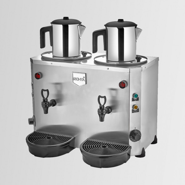 Remta DE15 Çift Demlikli Elektrikli Jumbo Çay Makinesi 9''9 lt (Demlik Dahil) ürün görseli 1