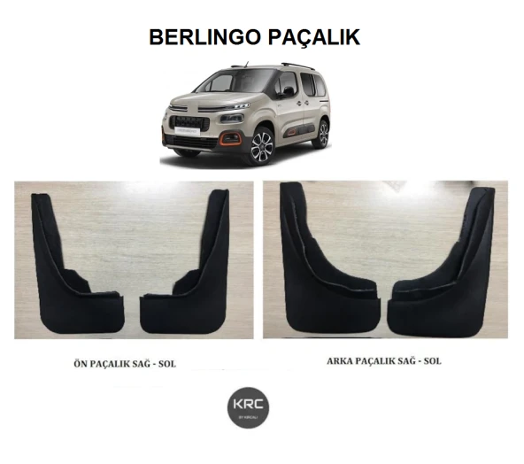 CITROEN BERLINGO ÖN ARKA PAÇALIK TOZLUK TAKIMI 2019 2024 ürün görseli 1