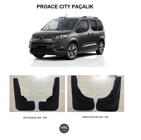 TOYOTA PROACE CITY ÖN ARKA PAÇALIK TOZLUK TAKIMI 2019 2024 ürün görseli 1