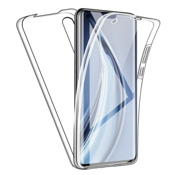 Ceponya Xiaomi Mi 10 Kılıf  360 Tam Koruma Şeffaf Silikon ürün görseli 1